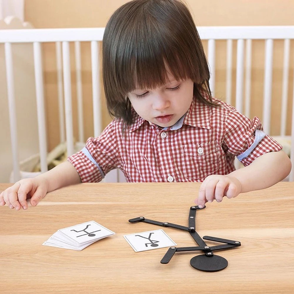 Montessori Lernspielzeug – DIY Puzzle Brettspiel für Kinder, Feinmotorik & Vorschultraining, Pädagogisches Früherziehungs-Spielzeug