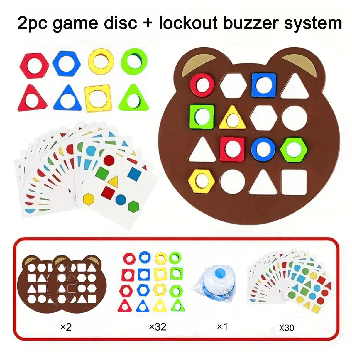 Montessori 3D Puzzle für Kinder – Geometrische Formen und Farben Lernspielzeug ab 3 Jahren, Pädagogisches Spiel zur Förderung der Feinmotorik