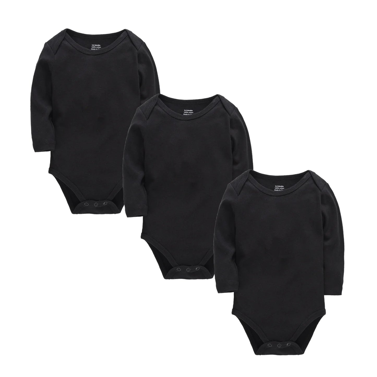 Unisex Baby Bodysuit 0-24 Monate, 100% Baumwolle, Langarm, 3er Pack – Komfort für Jungen und Mädchen