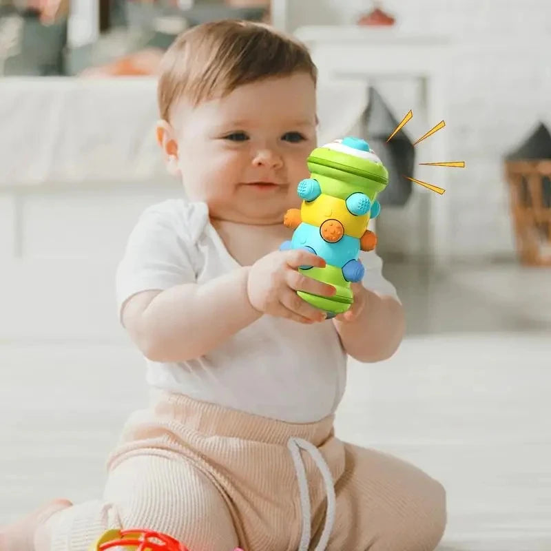 Baby Krabbelrolle Spielzeug – Montessori Pädagogisches Spielzeug für Babys zur Förderung der Motorischen Entwicklung und Sensorik (0-12 Monate)