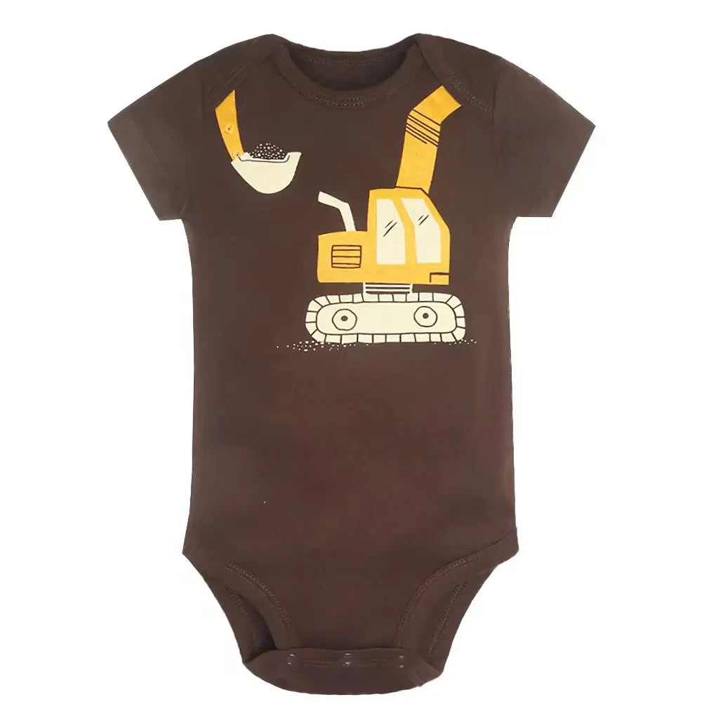 Unisex Body 0-24 Monate, 100% Baumwolle, Kurzarm, 5er Set