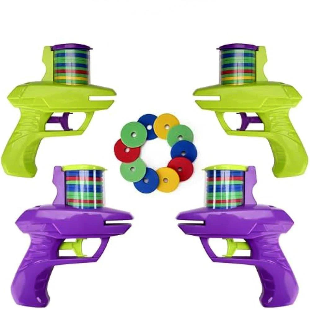 Outdoor Kinder-Spiel Schaumstoff Disc Schießgerät – Flug-Disc Wurf-Lancierpistole für Eltern-Kind-Interaktion