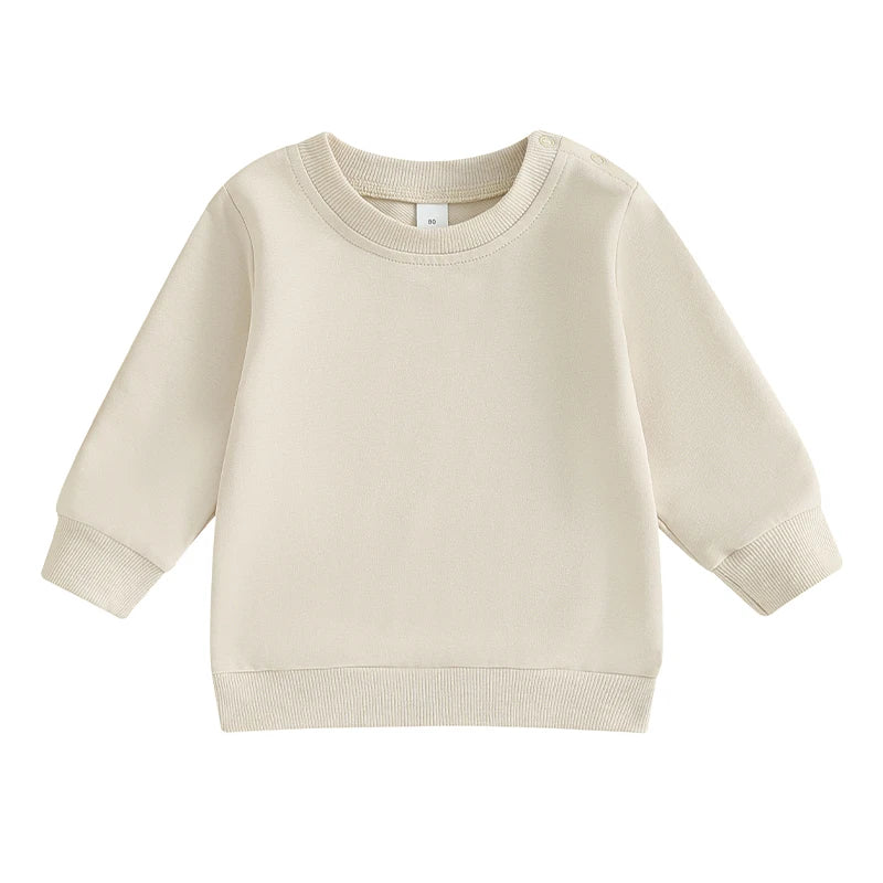 Pullover für Babys & Kleinkinder – Unisex Sweatshirt mit langen Ärmeln für Herbst und Frühling, für Jungen und Mädchen im Alter von 0–36 Monaten