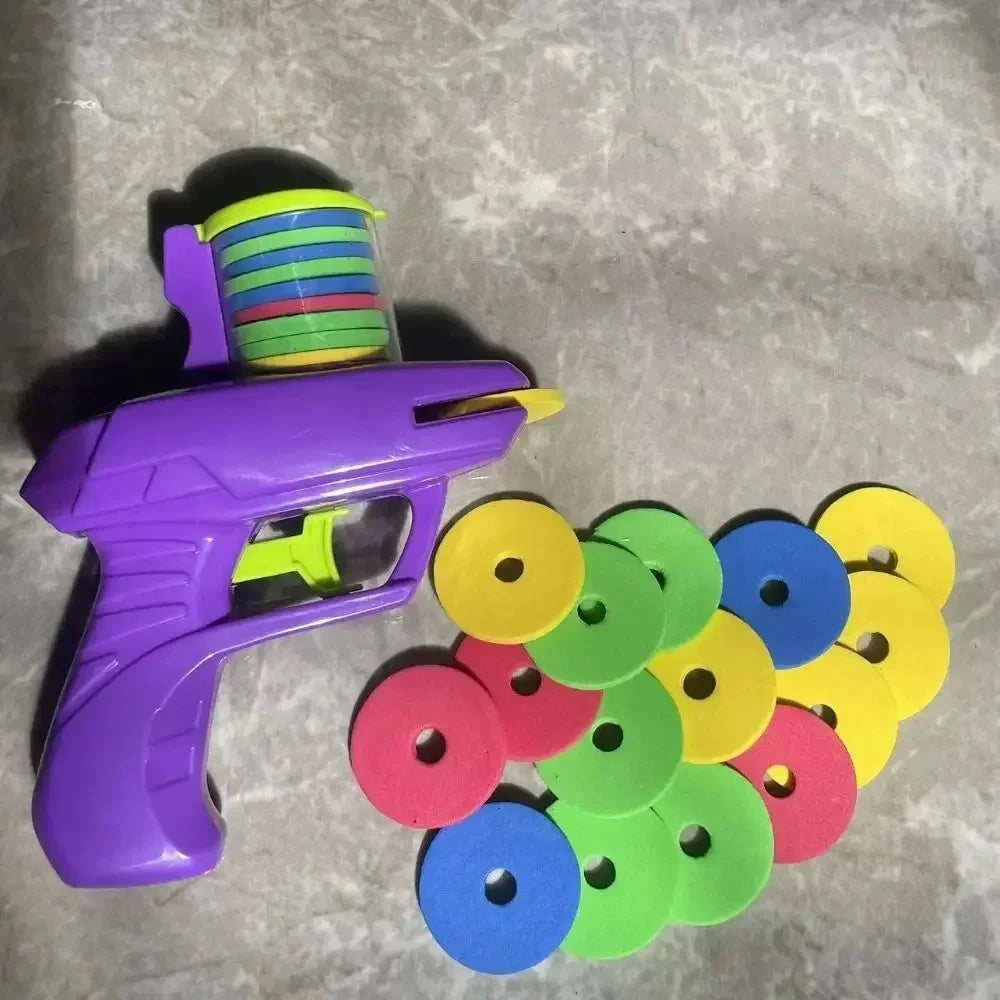 Outdoor Kinder-Spiel Schaumstoff Disc Schießgerät – Flug-Disc Wurf-Lancierpistole für Eltern-Kind-Interaktion
