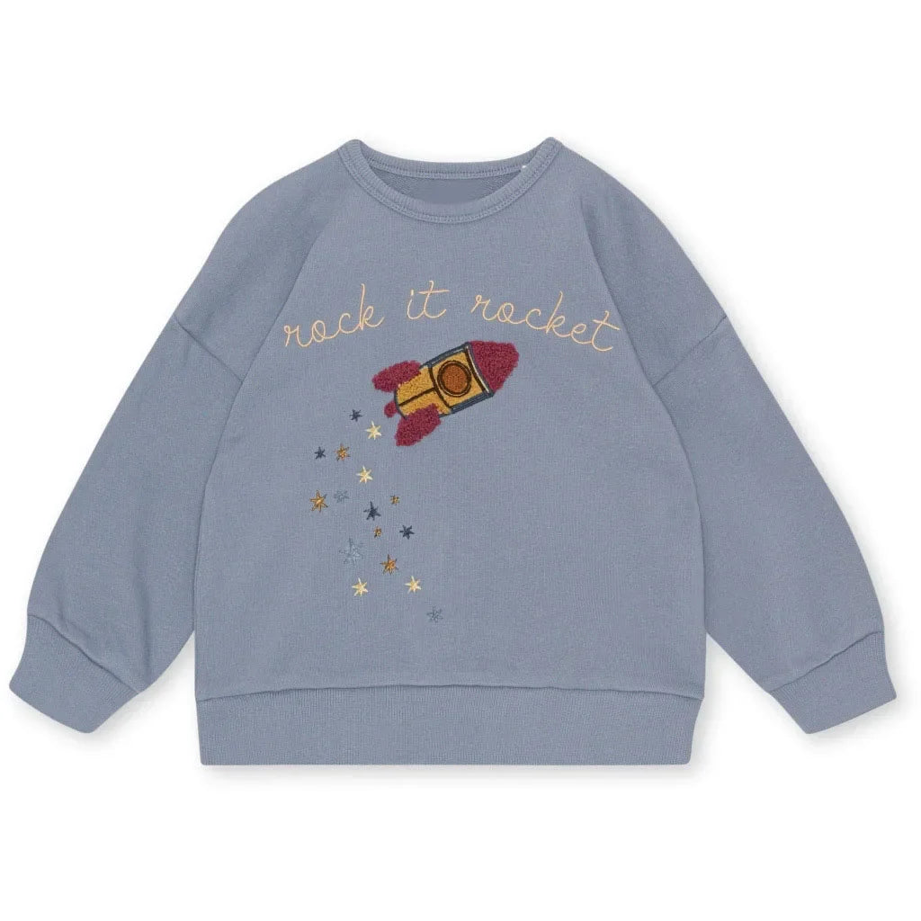 Langarm Sweatshirt für Mädchen – 100% Baumwolle, Bequeme und stylische Pullover für 4-6 Jahre