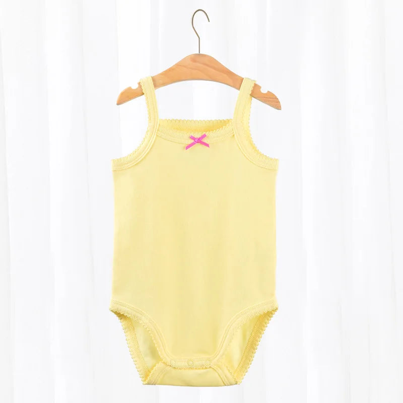 Ärmelloses Baby-Body aus 100% Baumwolle, Sommeroutfit für Mädchen, 3-36 Monat
