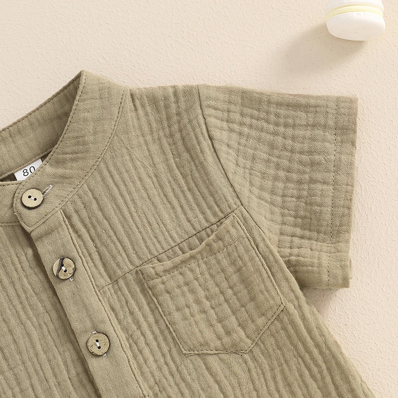 Jungen Baby-Set 0–24 Monate, 100% Baumwolle, Kurzarm