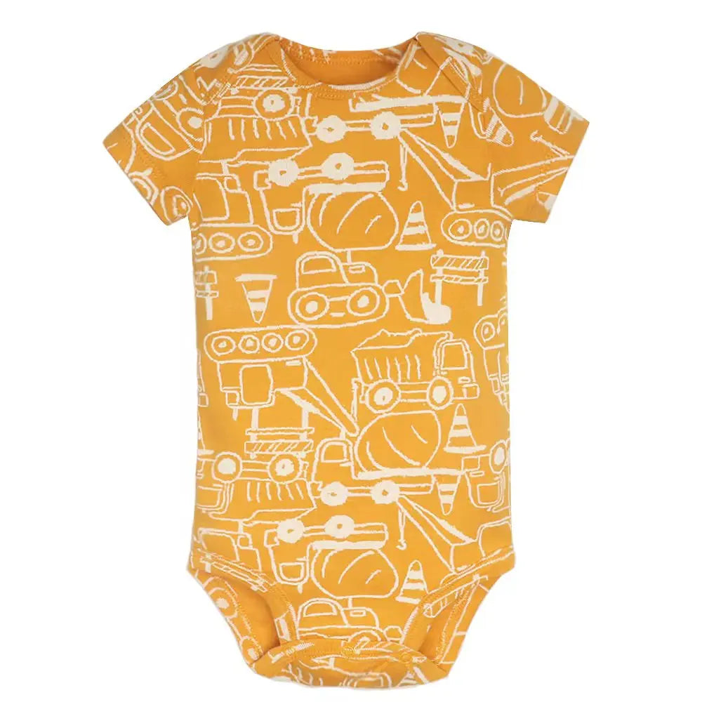 Unisex Body 0-24 Monate, 100% Baumwolle, Kurzarm, 5er Set