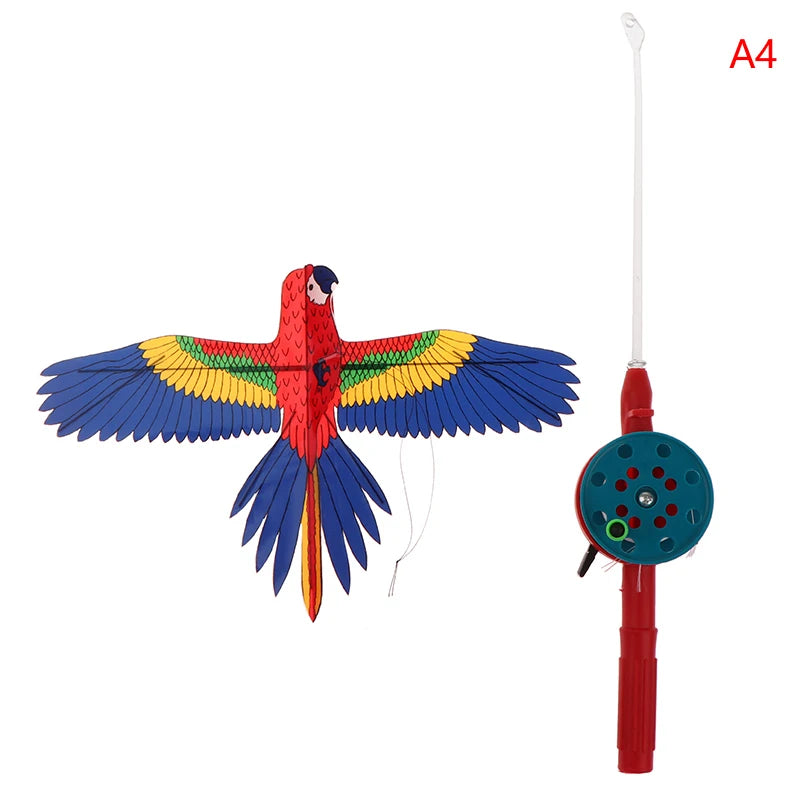 Mini-Kinder-Drachen mit Angelrute – Lustiges Outdoor-Spielzeug für Kinder