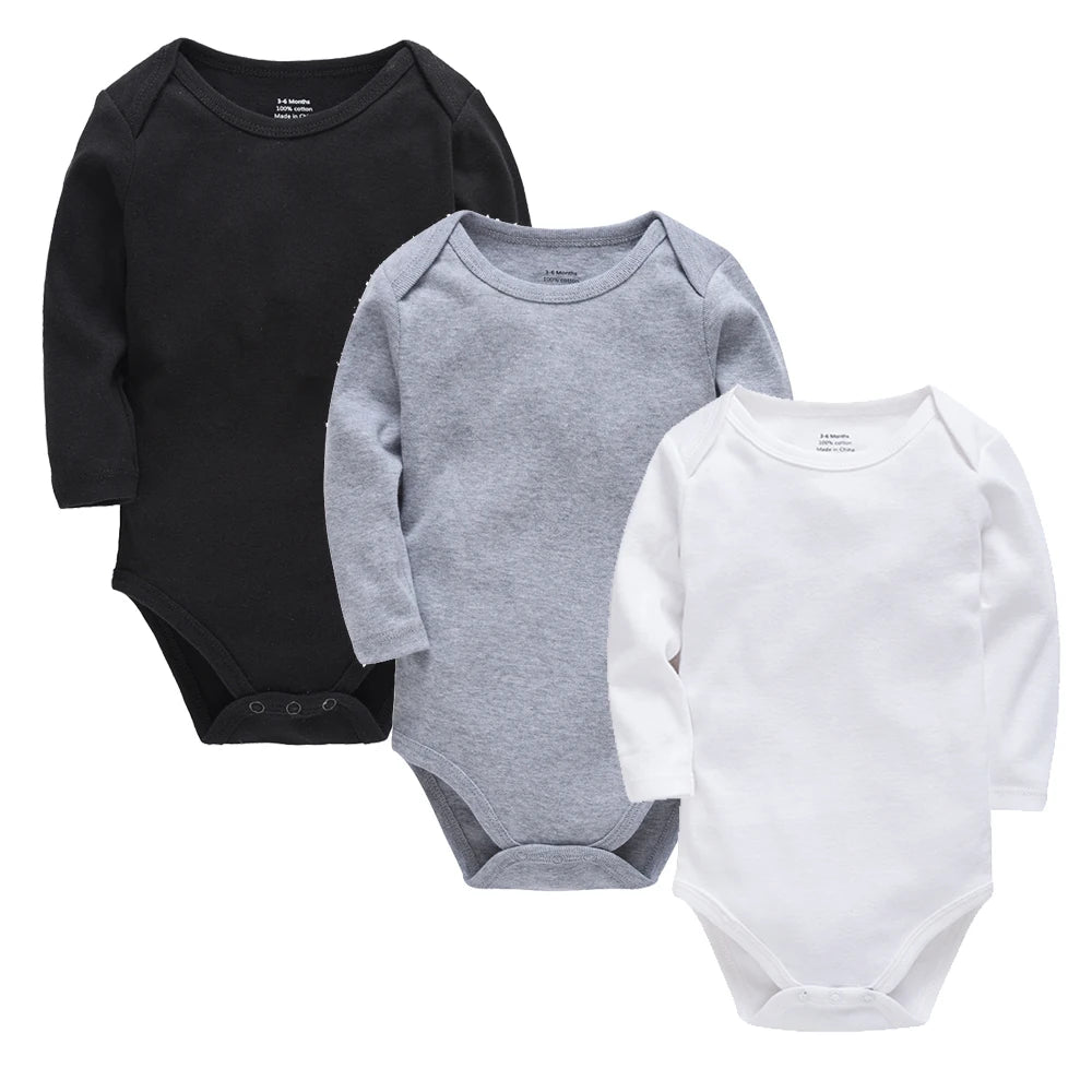Unisex Body 0-24 Monate, 100% Baumwolle, Langarm