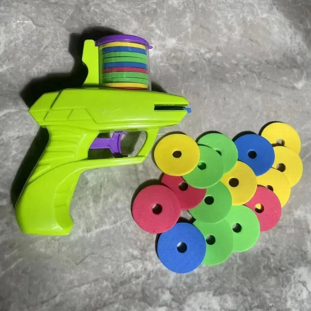 Outdoor Kinder-Spiel Schaumstoff Disc Schießgerät – Flug-Disc Wurf-Lancierpistole für Eltern-Kind-Interaktion