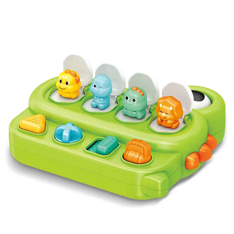 Montessori Baby Pop-up Tier Spielzeug – Pädagogisches Ursache-Effekt Spielzeug für Babys (12 Monate+)
