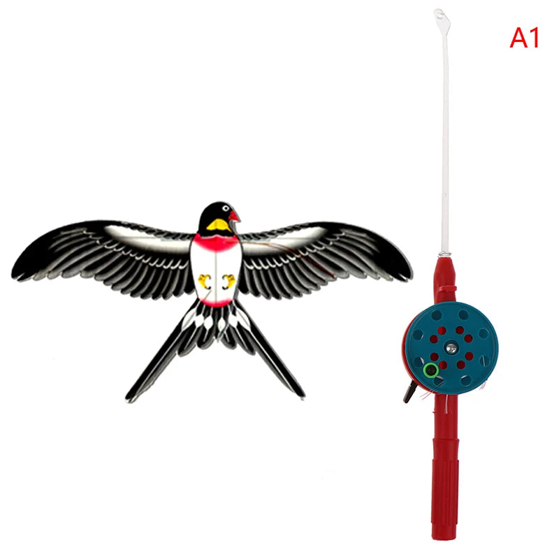 Mini-Kinder-Drachen mit Angelrute – Lustiges Outdoor-Spielzeug für Kinder