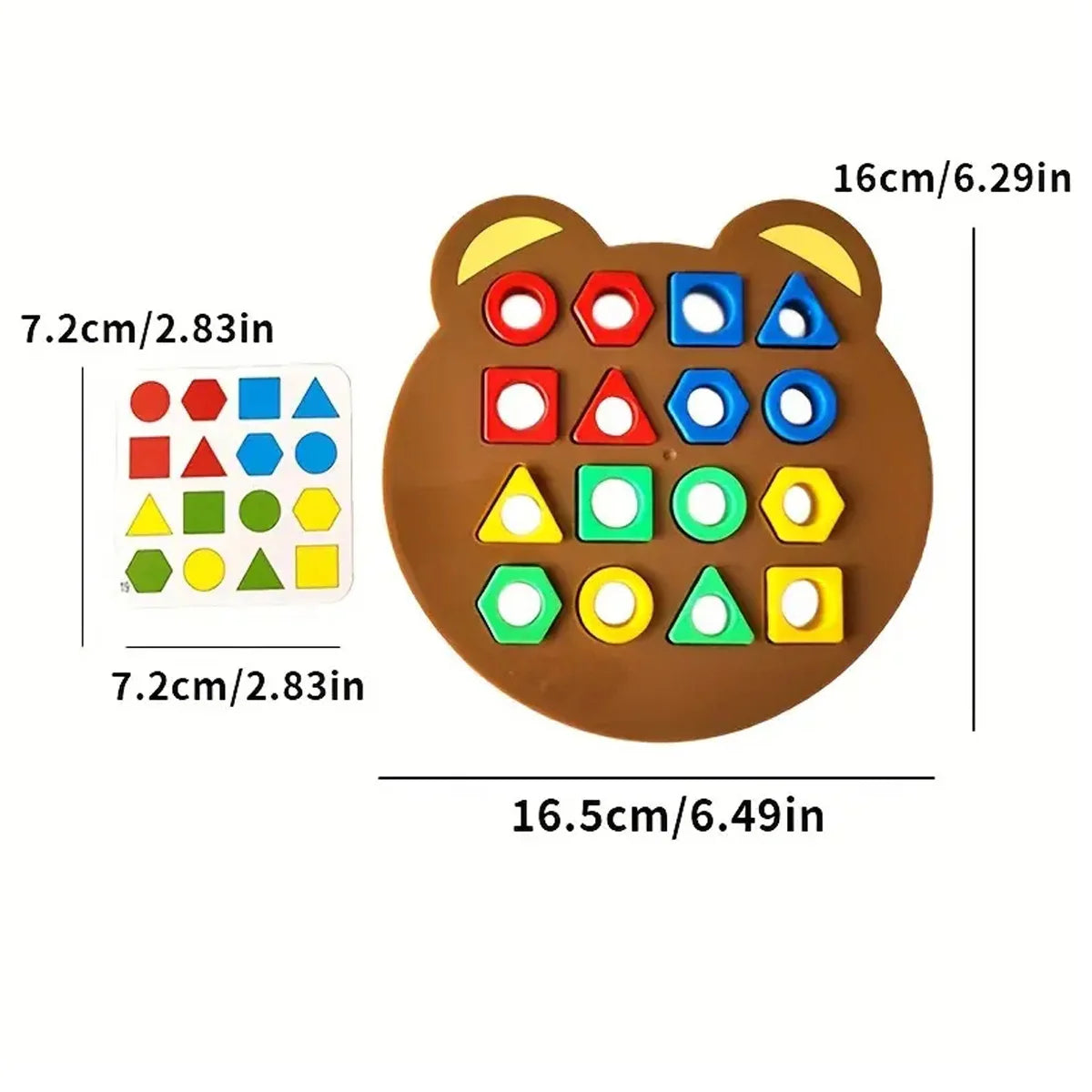 Montessori 3D Puzzle für Kinder – Geometrische Formen und Farben Lernspielzeug ab 3 Jahren, Pädagogisches Spiel zur Förderung der Feinmotorik