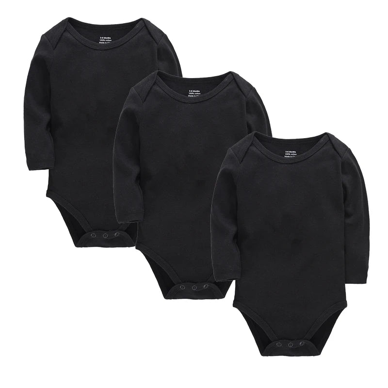 Unisex Baby Bodysuit 0-24 Monate, 100% Baumwolle, Langarm, 3er Pack – Komfort für Jungen und Mädchen