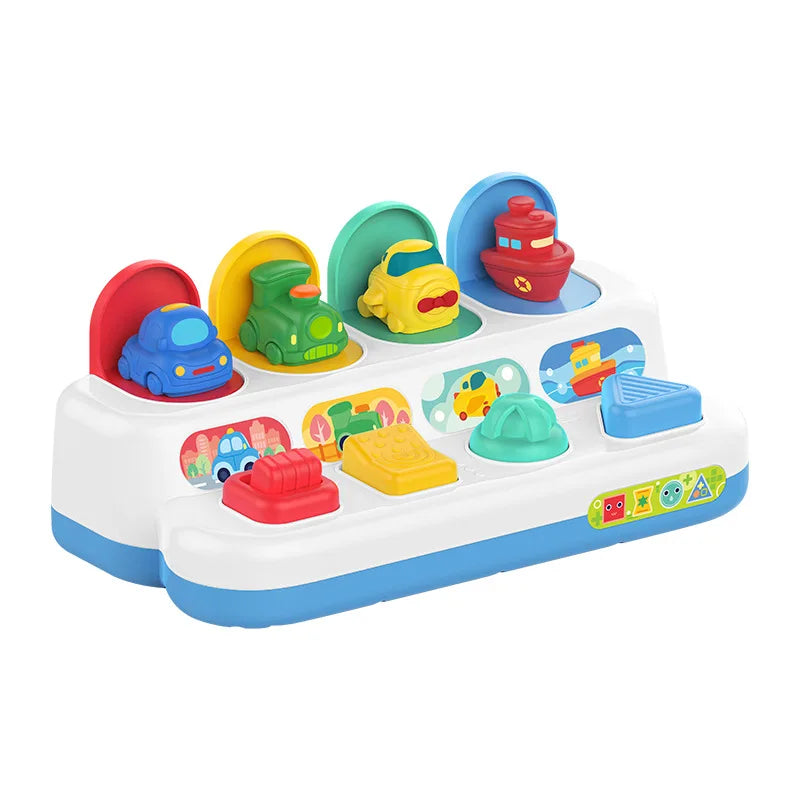 Montessori Baby Pop-up Tier Spielzeug – Pädagogisches Ursache-Effekt Spielzeug für Babys (12 Monate+)