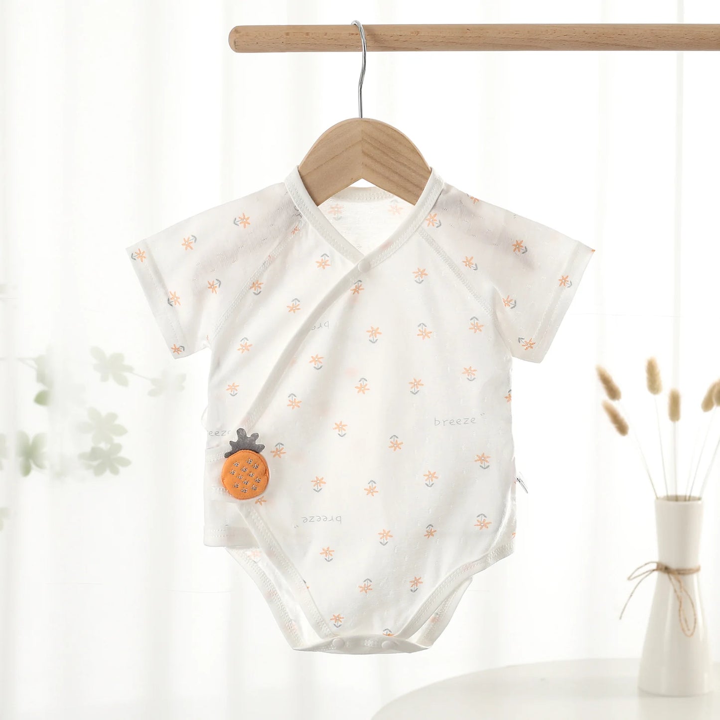 Unisex Body 0-12 Monate, 100% Baumwolle, Kurzarm