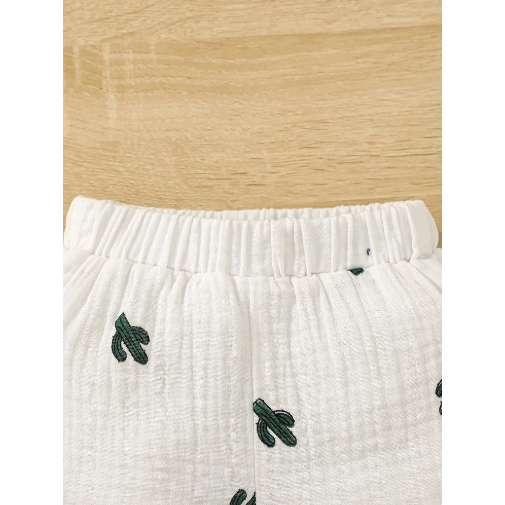 Jungen Baby-Set 0–24 Monate, 100% Baumwolle, Kurzarm – 2-teiliges Set aus T-Shirt und Shorts