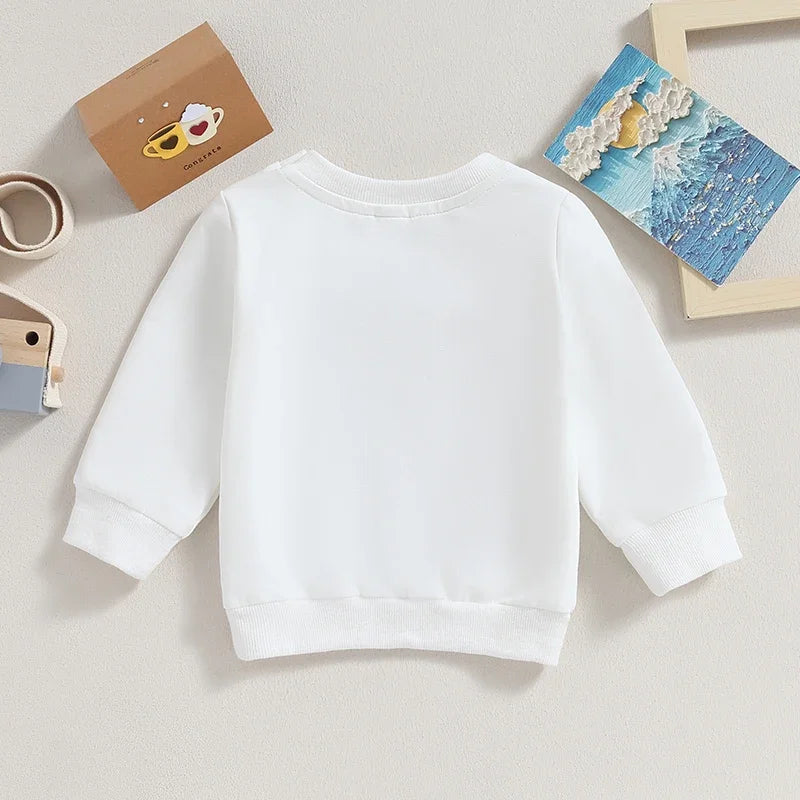 Pullover für Babys & Kleinkinder – Unisex Sweatshirt mit langen Ärmeln für Herbst und Frühling, für Jungen und Mädchen im Alter von 0–36 Monaten