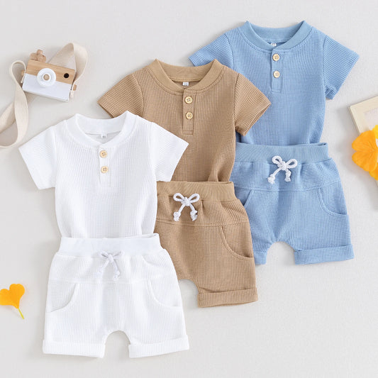 Jungen Baby-Set 0–24 Monate, Kurzarm – Set aus T-Shirt und Shorts