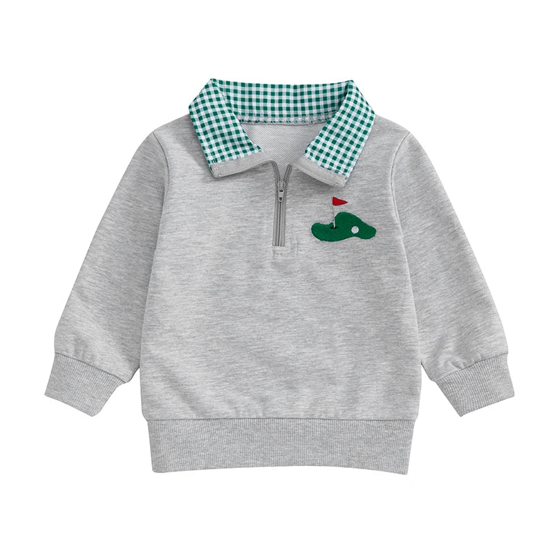 Langarm-Sweatshirt für Jungen mit Kragen – für 6 Monate bis 3 Jahre, Komfortable und stilvolle Babyjacke