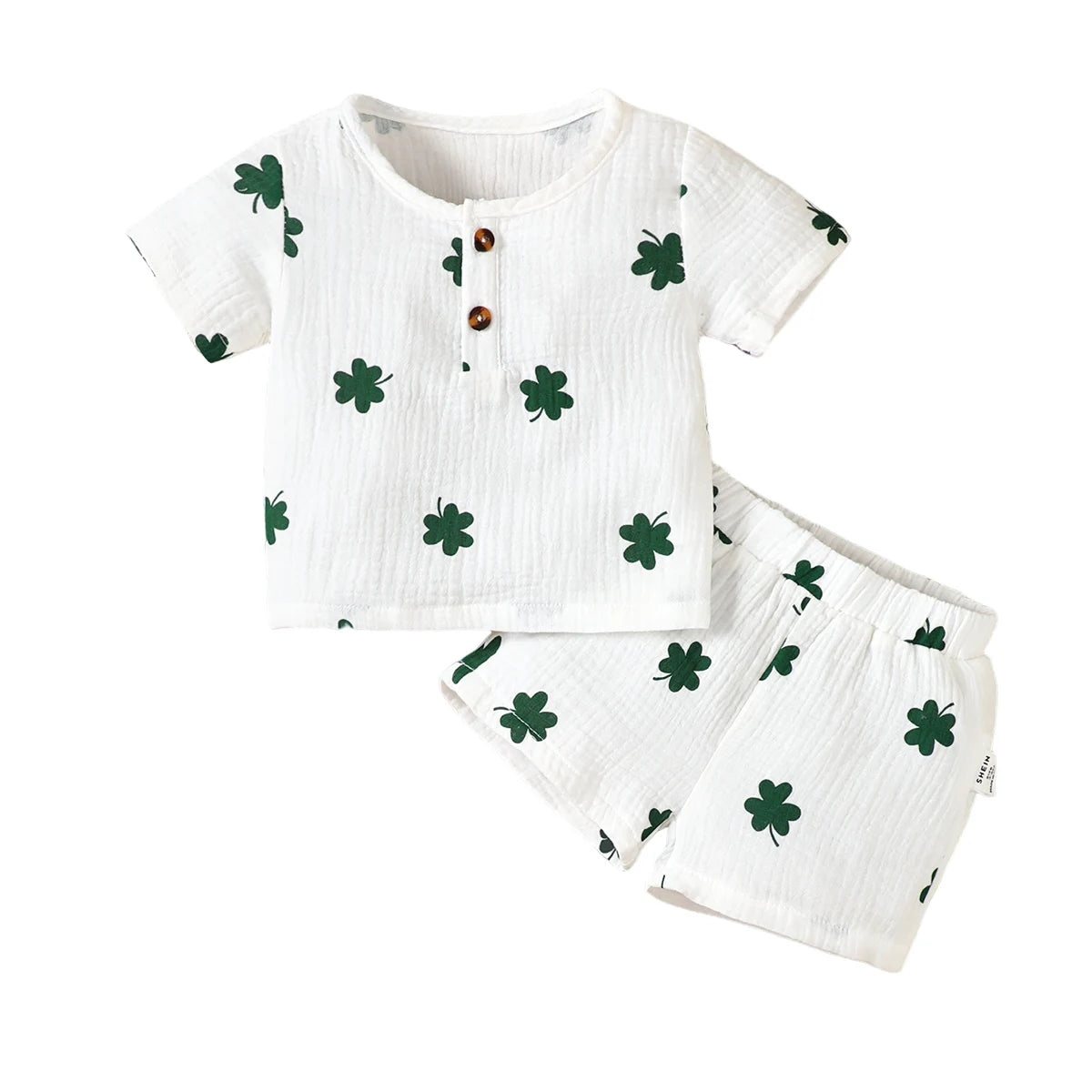 Jungen Baby-Set 0–24 Monate, 100% Baumwolle, Kurzarm – 2-teiliges Set aus T-Shirt und Shorts