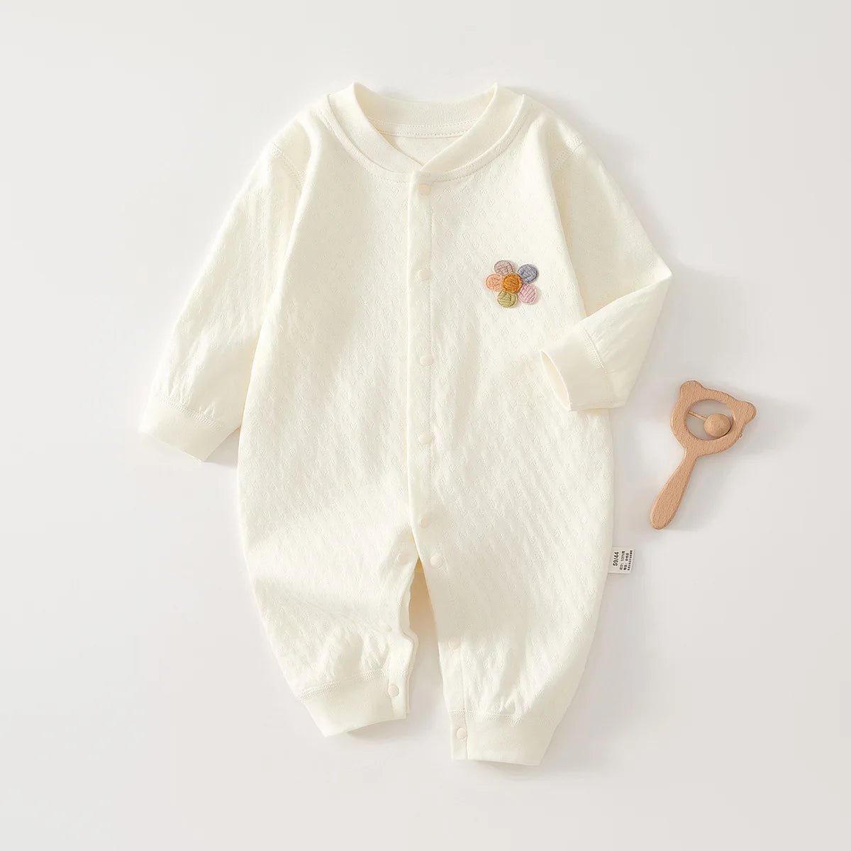Unisex Strampler 0-24 Monate, 98% Baumwolle, Langarm