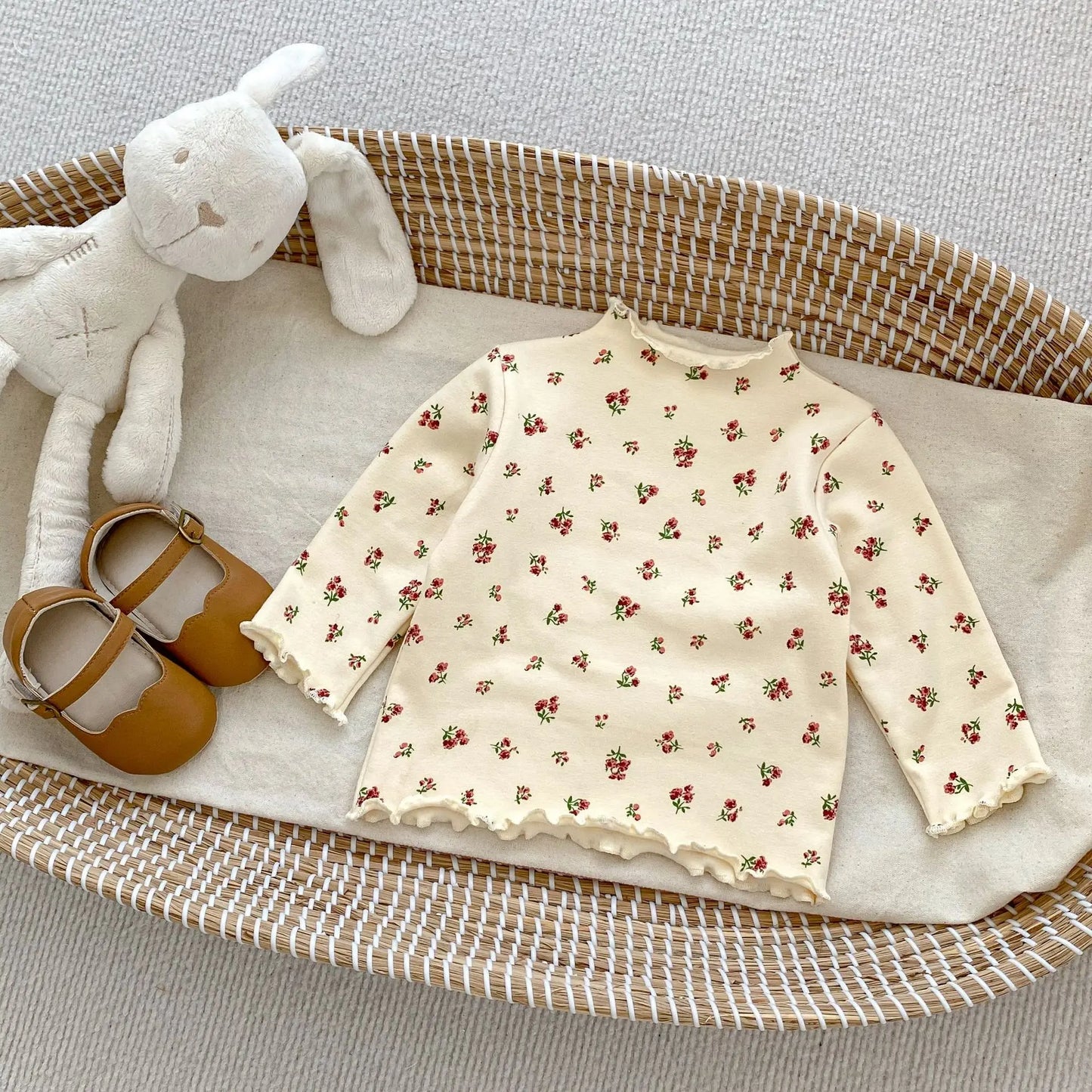 Langarmshirt für Mädchen – 100 % Baumwolle – Für 6 Monate bis 3 Jahre