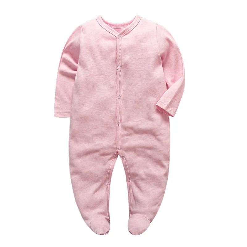 Unisex Strampler 0–24 Monate, 100% Baumwolle, Langarm – Bequem und Hautfreundlich, Set aus 4 Teilen