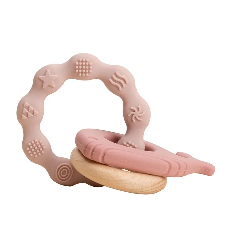 Silicone Baby Teething Mitten – BPA-Free Cartoon Bear Glove for Infants, Soothing Molar Teether, Anti-Scratch & Oral Care Toy