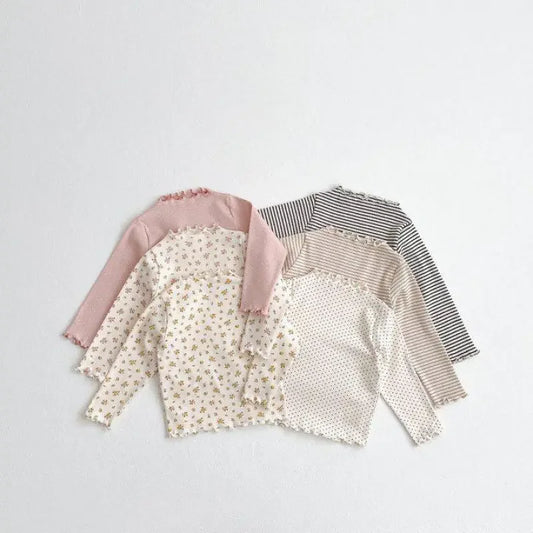 Langarmshirt für Mädchen – 100 % Baumwolle – Für 6 Monate bis 3 Jahre