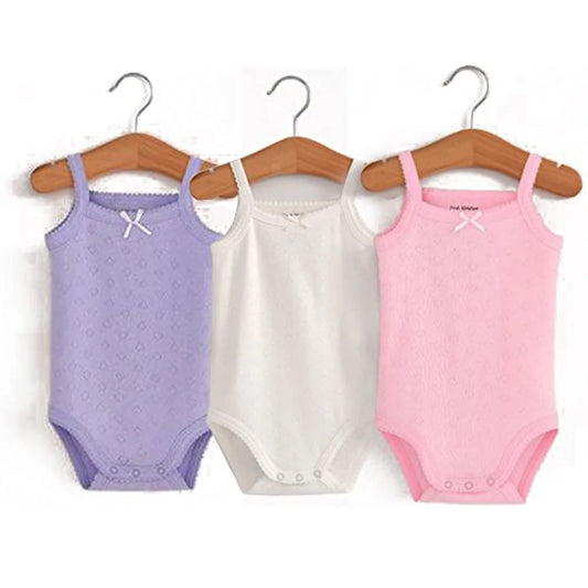 Ärmelloses Baby-Body aus 100% Baumwolle, Sommeroutfit für Mädchen, 3-36 Monat