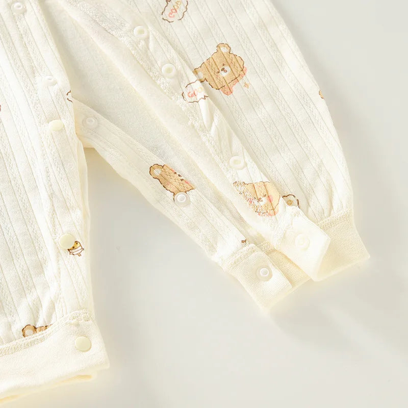 Unisex Strampler 0-24 Monate, 100% Baumwolle, Langarm