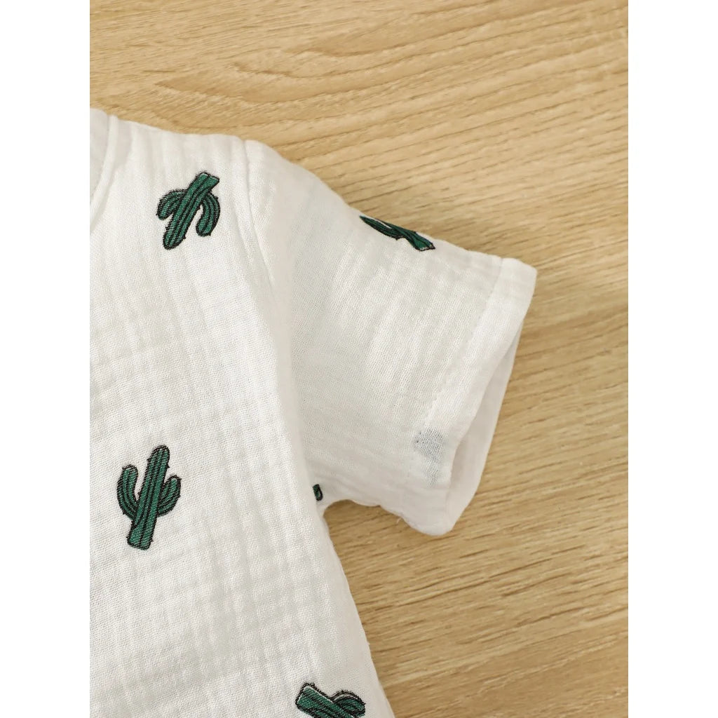 Jungen Baby-Set 0–24 Monate, 100% Baumwolle, Kurzarm – 2-teiliges Set aus T-Shirt und Shorts