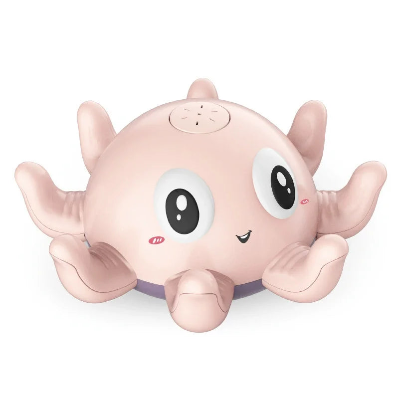 Elektrisches Oktopus-Badespielzeug mit LED-Lichtern & Musik – Automatischer Wassersprinkler, BPA-frei – Perfektes Geschenk für Kleinkinder