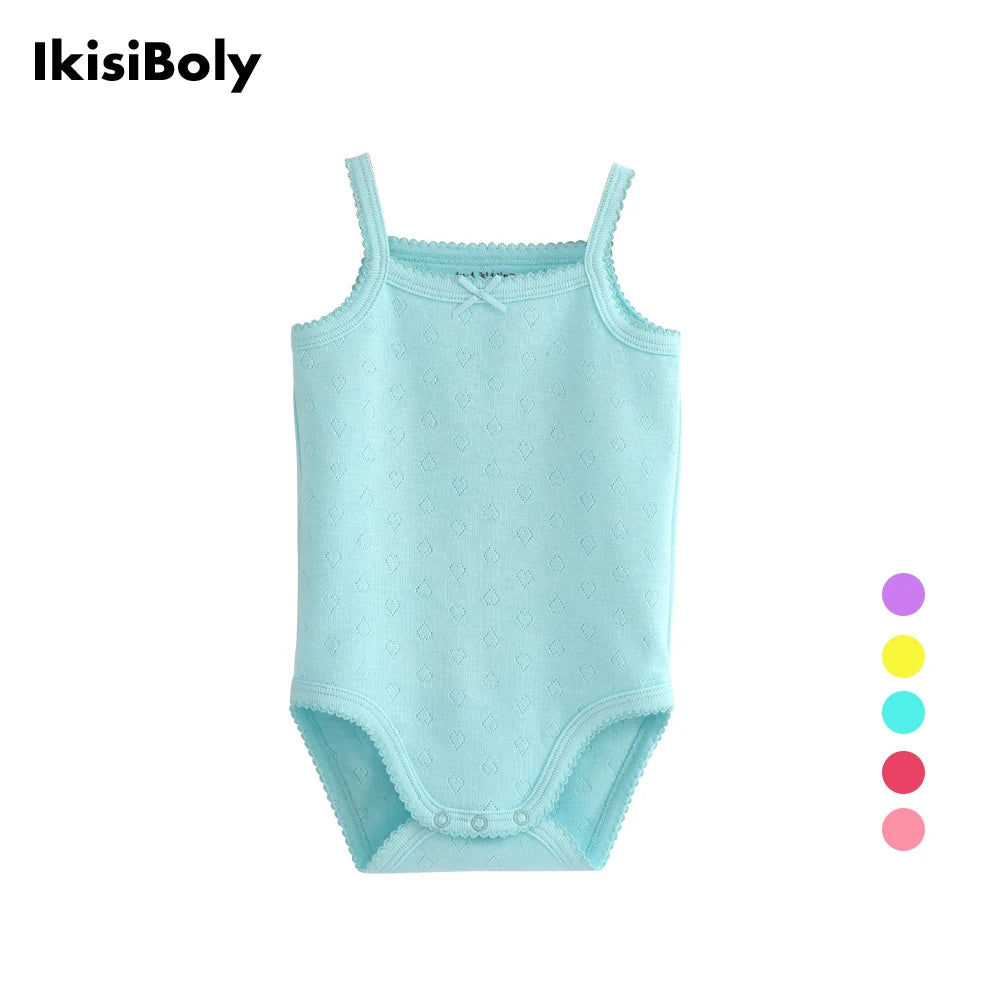 Ärmelloses Baby-Body aus 100% Baumwolle, Sommeroutfit für Mädchen, 3-36 Monat