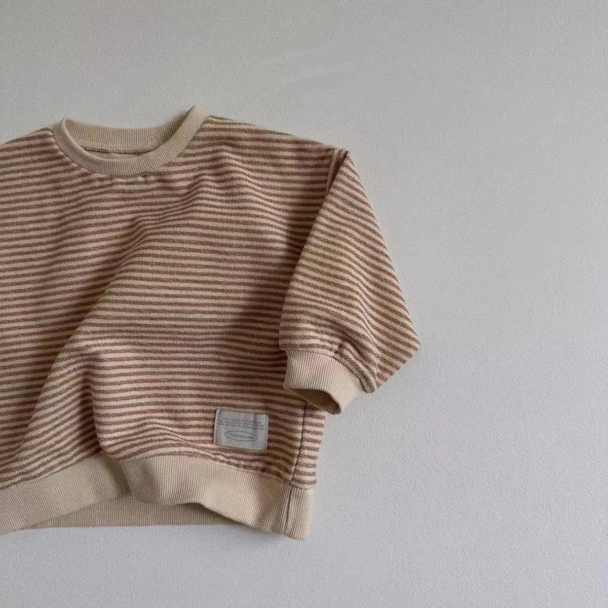 Unisex Baby Sweatshirt – Langarm – 100 % Baumwolle – Gestreift – Für 7 bis 36 Monate