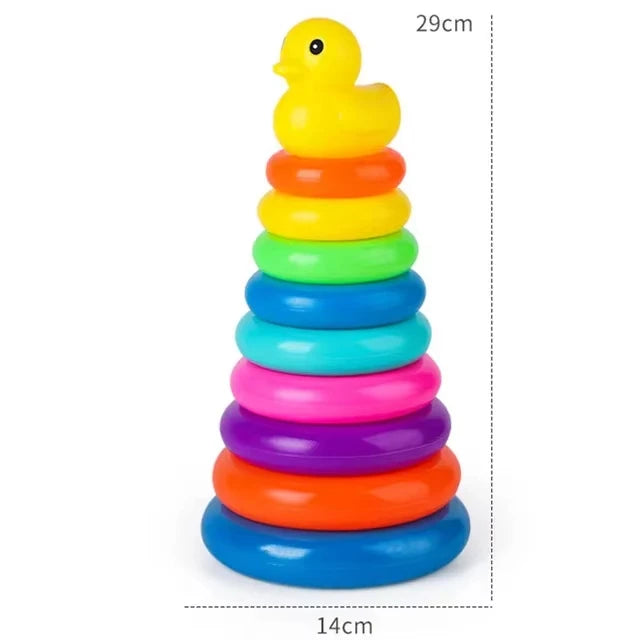 Babys Spielzeug - Rollende Bälle Stapelturm, Pädagogische Montessori Spielzeug für Kleinkinder, Frühkindliche Lernspielzeuge, Drehbare Spin-Turm für Kinder