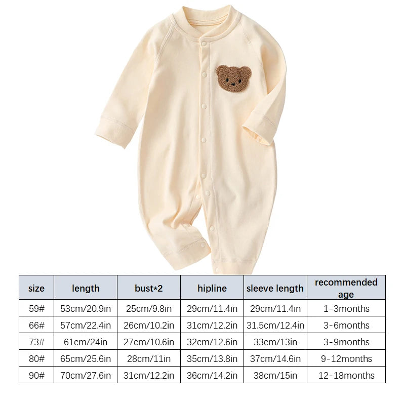 Unisex Baby Strampler 0–24 Monate, 100% Baumwolle, Langarm – Ideal für Jeden Tag und Alle Jahreszeiten