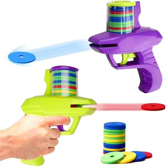 Outdoor Kinder-Spiel Schaumstoff Disc Schießgerät – Flug-Disc Wurf-Lancierpistole für Eltern-Kind-Interaktion