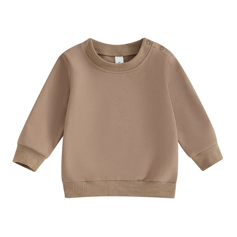 Pullover für Babys & Kleinkinder – Unisex Sweatshirt mit langen Ärmeln für Herbst und Frühling, für Jungen und Mädchen im Alter von 0–36 Monaten