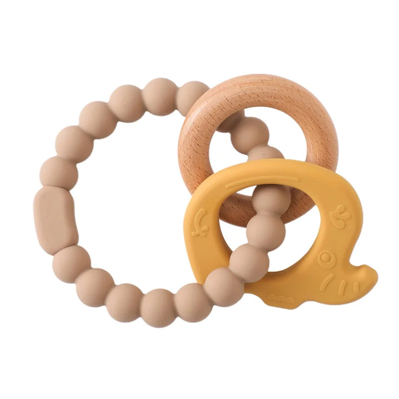 Silicone Baby Teething Mitten – BPA-Free Cartoon Bear Glove for Infants, Soothing Molar Teether, Anti-Scratch & Oral Care Toy