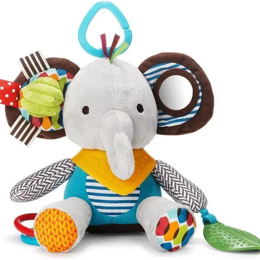 Montessori Baby Toys Kawaii Soft Plush Dolls Animal Strollers Pendant Toys for Newborn Boys Girls Toddler Birthday Gift