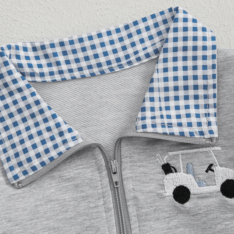 Langarm-Sweatshirt für Jungen mit Kragen – für 6 Monate bis 3 Jahre, Komfortable und stilvolle Babyjacke