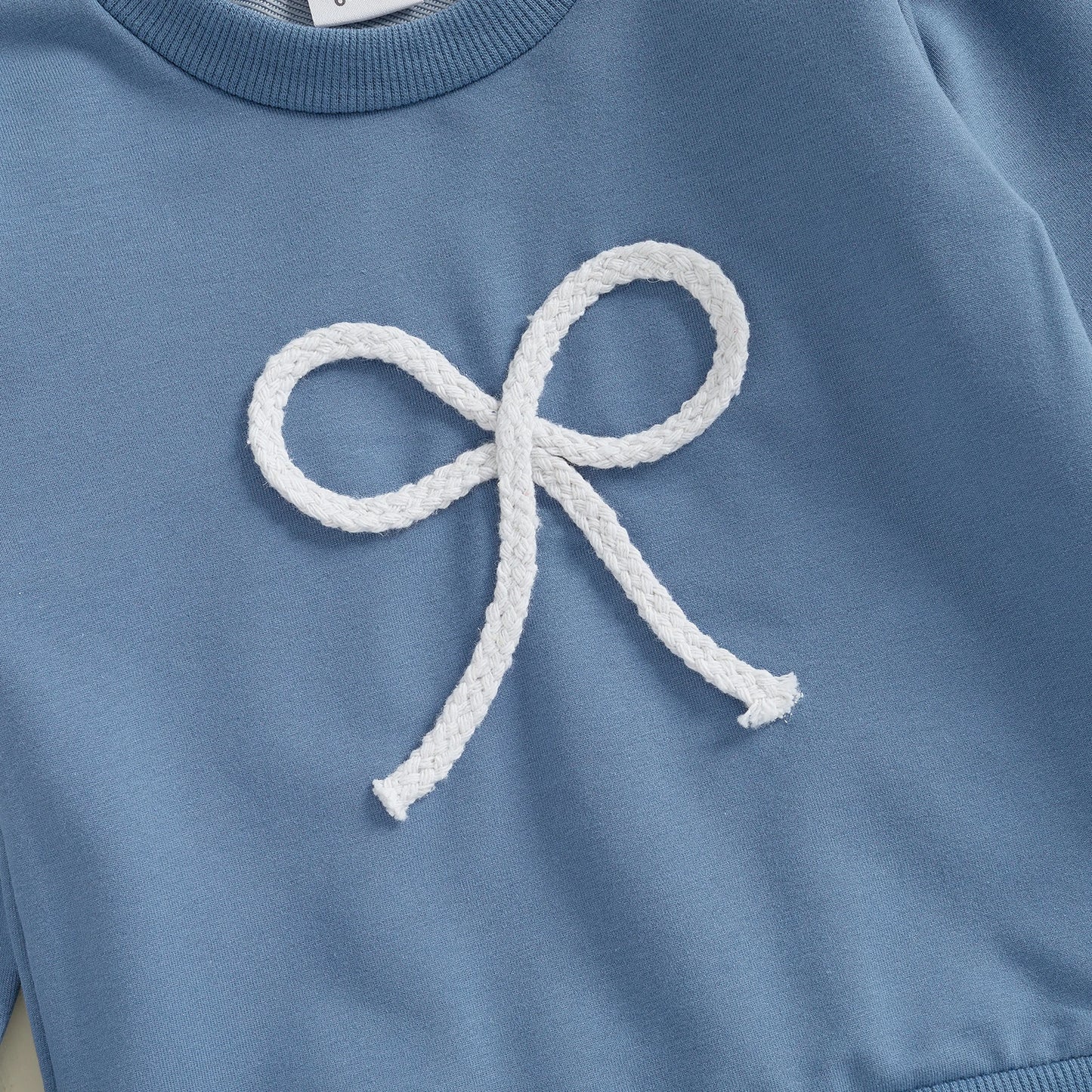 Mädchen Sweatshirt 6 Monate - 4 Jahre mit Schleife, Langarm, Elegant und Bequem