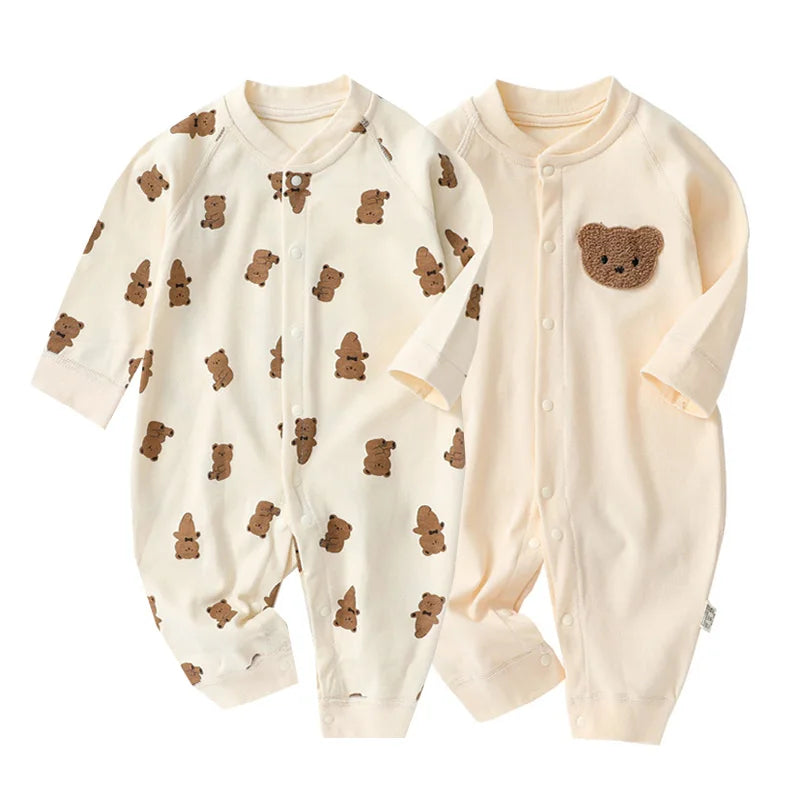 Unisex Strampler 0-24 Monate, 100% Baumwolle, Langarm