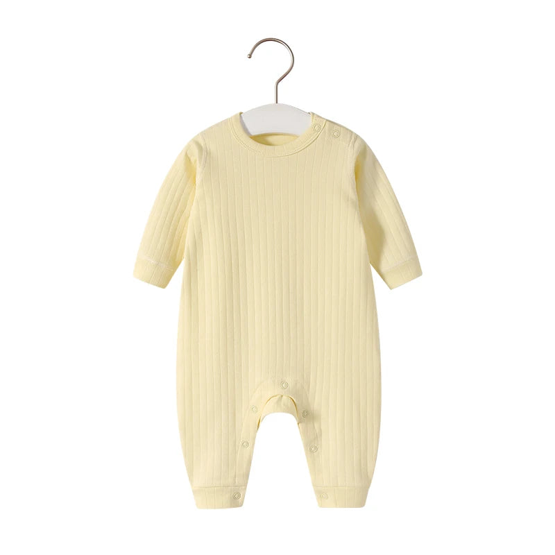 Unisex Strampler 0–24 Monate, 100% Baumwolle, Langarm – Komfortabel und Hautfreundlich für Ihr Baby