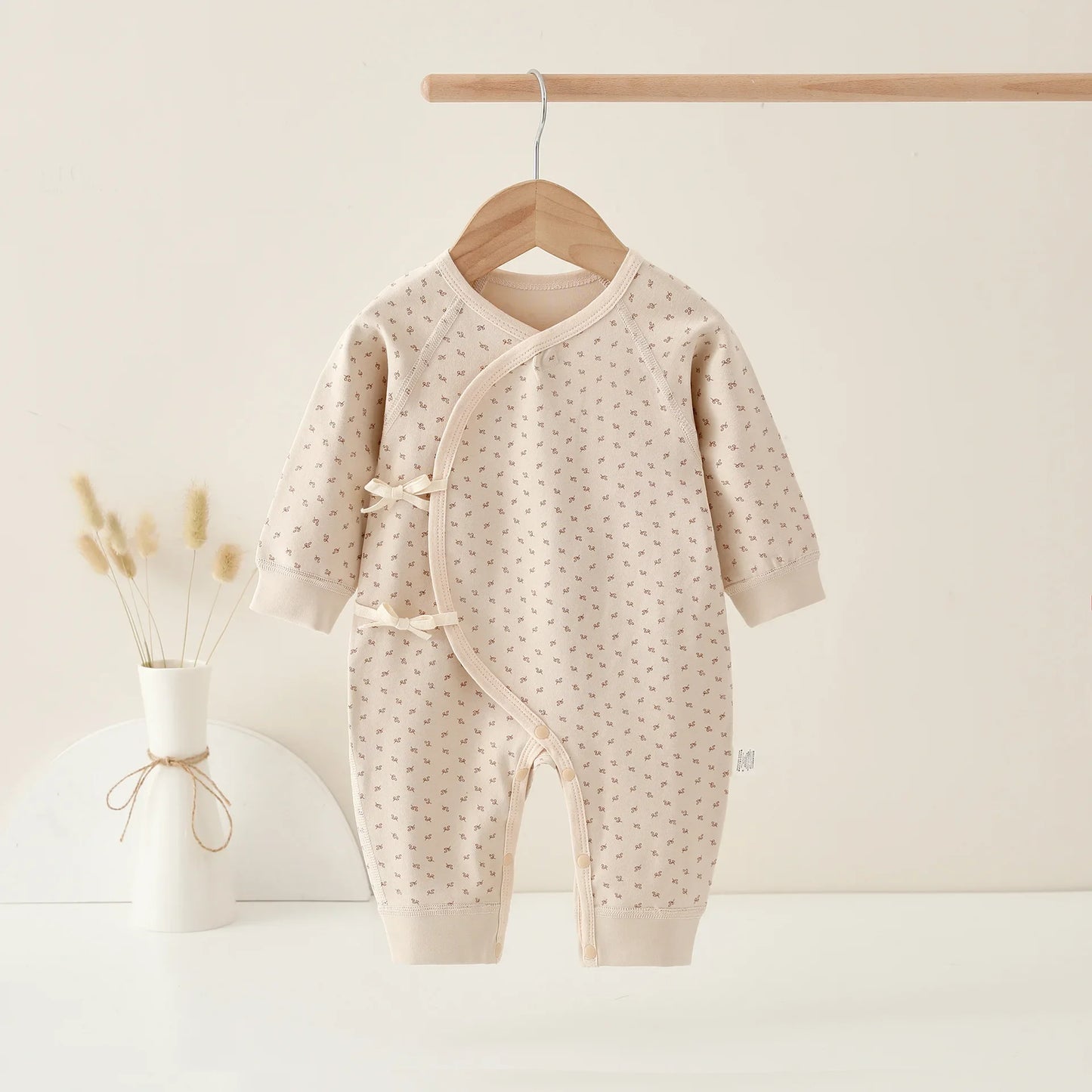 Unisex Strampler 0-6 Monate, 100% Baumwolle, Langarm