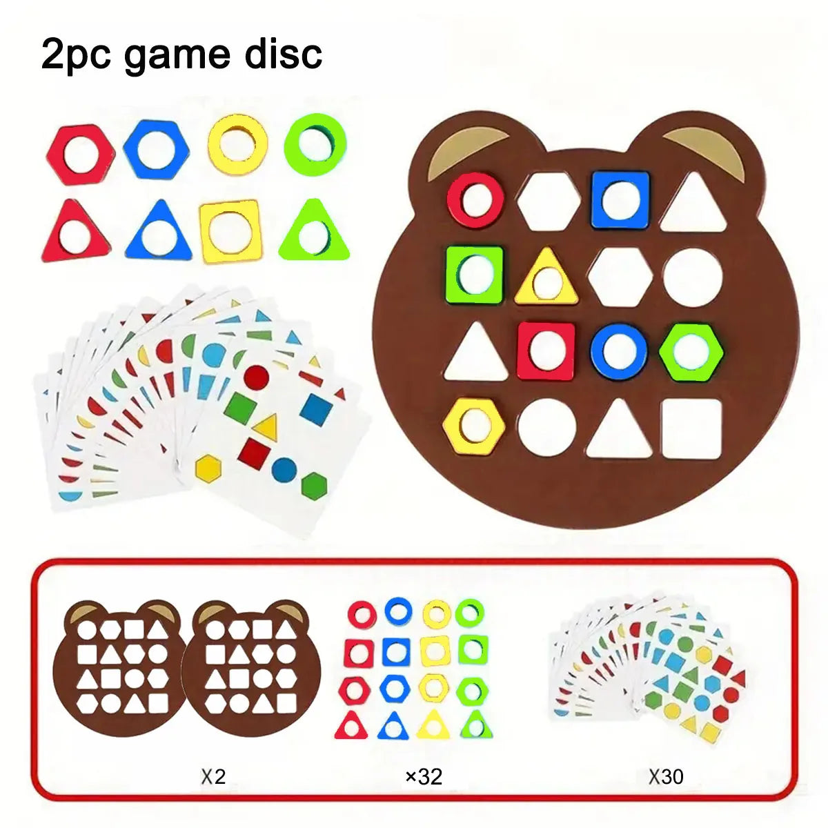 Montessori 3D Puzzle für Kinder – Geometrische Formen und Farben Lernspielzeug ab 3 Jahren, Pädagogisches Spiel zur Förderung der Feinmotorik