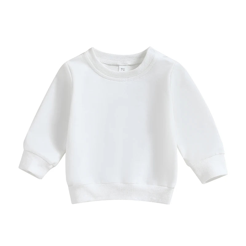 Pullover für Babys & Kleinkinder – Unisex Sweatshirt mit langen Ärmeln für Herbst und Frühling, für Jungen und Mädchen im Alter von 0–36 Monaten